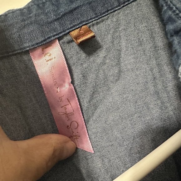 LEI Taylor Swift Sundress Denim Short Festival Junior Size Small - Picture 4 of 9